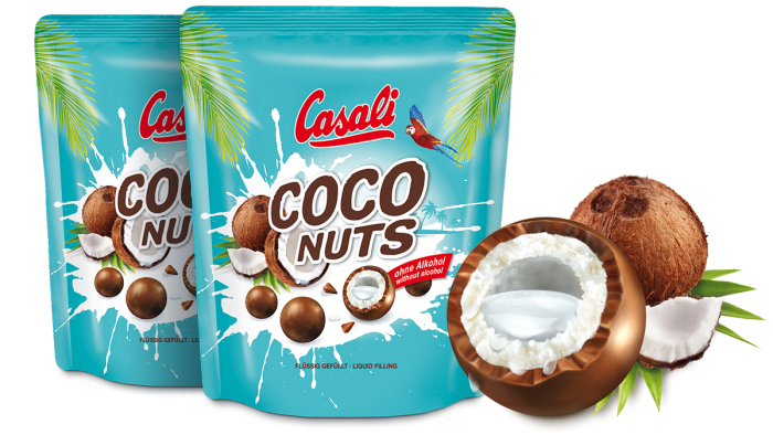 CASALI Kokosové guličky bez alkoholu 100g