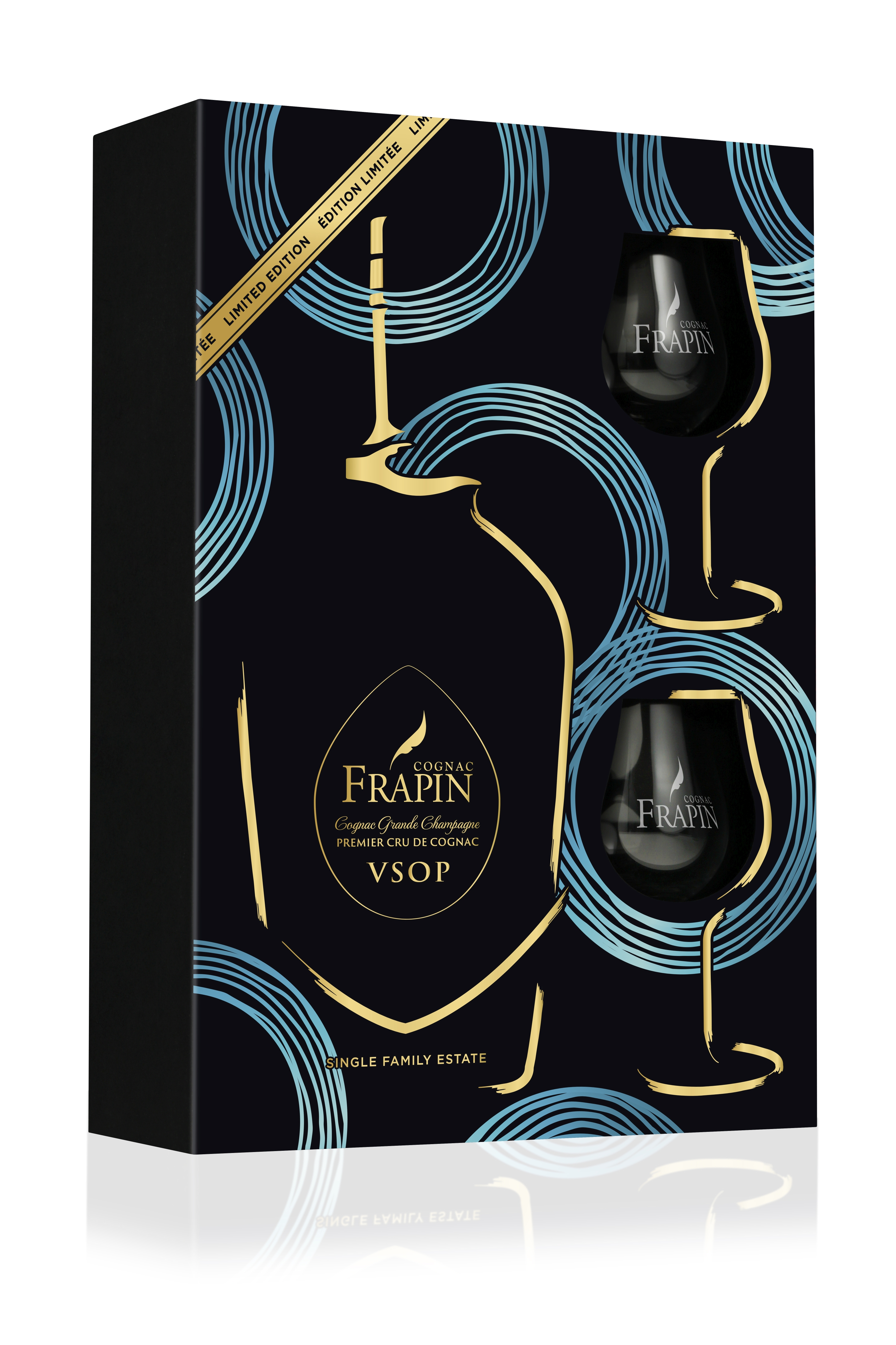 Cognac Frapin VSOP s pohármi 0,7l