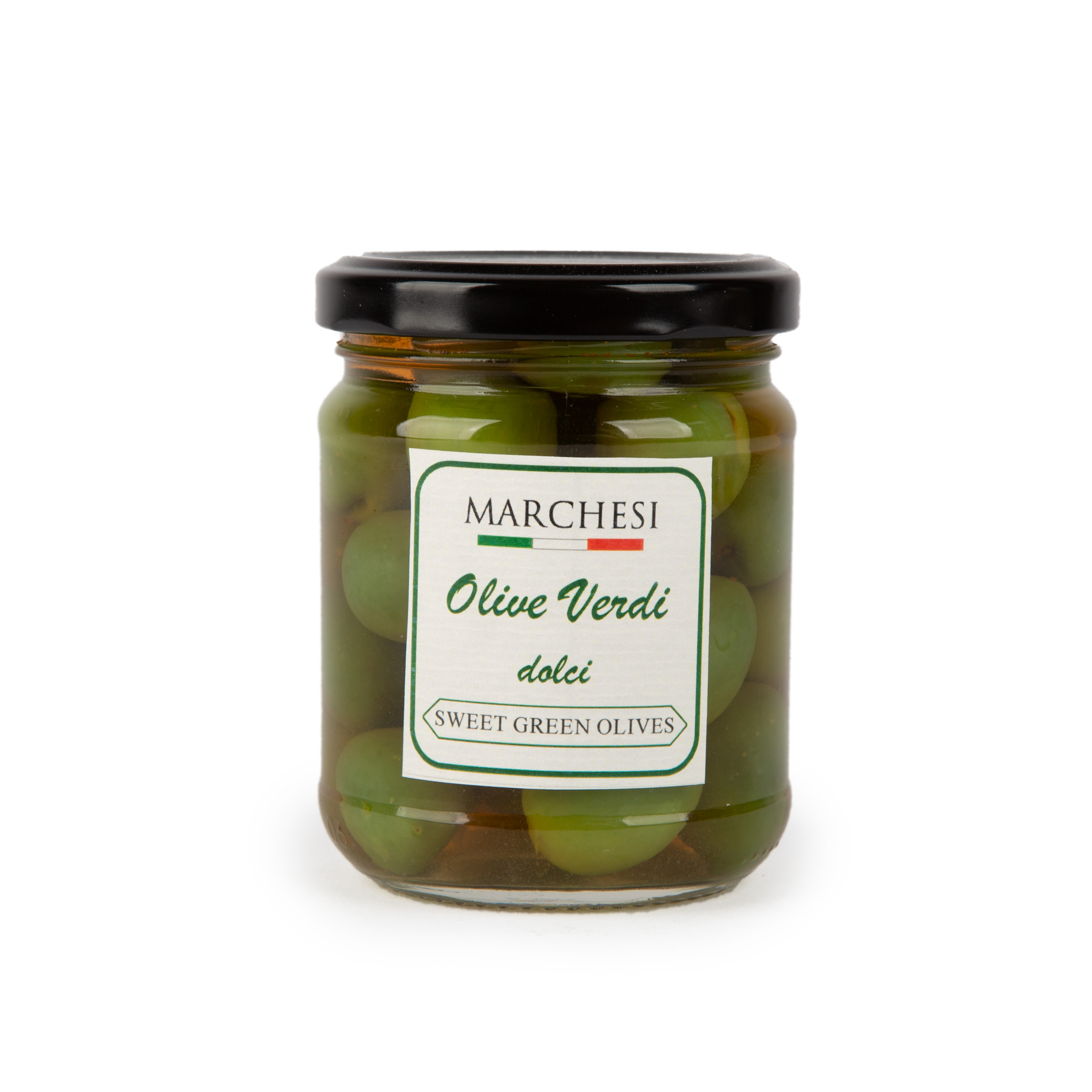 MARCHESI Zelené olivy s kôstkami v slanom náleve