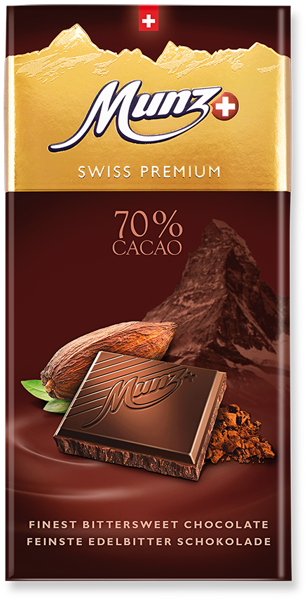 MUNZ Swiss Premium 70% Horká Čok. 100g