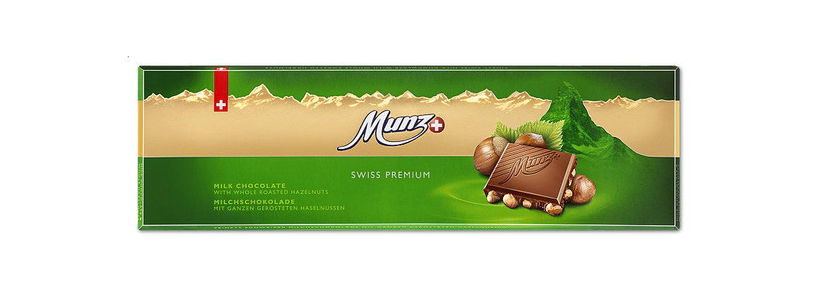 MUNZ Swiss Premium Milk + Hazelnut 300g