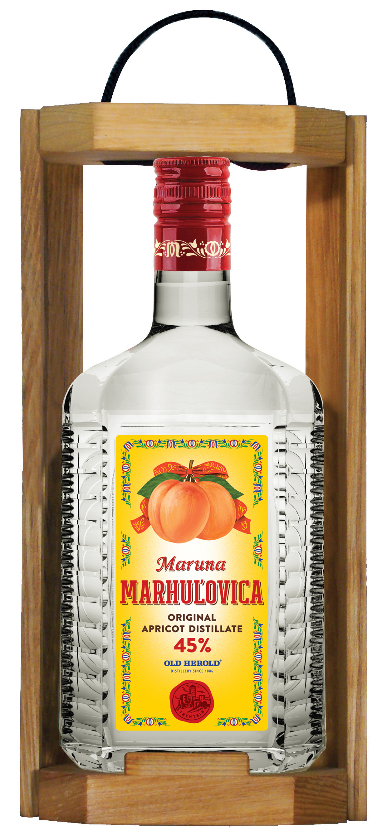 OLD HEROLD Maruna Apricot exclusive 0.7l in wood