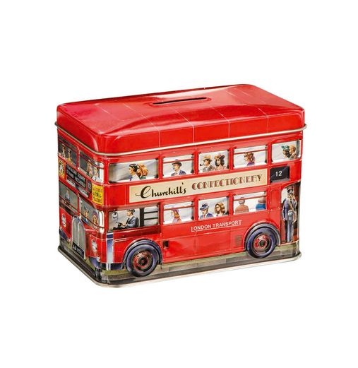 Churchill´s London bus pokladnička+čokoládové bonbóny 160g