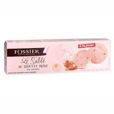 FOSSIER Ružové Sušienky s kúskami jahôd 110g