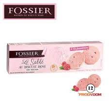 Fossier Ružové sušienky s kúskami malín