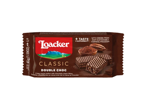 LOACKER Classic 45g Double chocolate