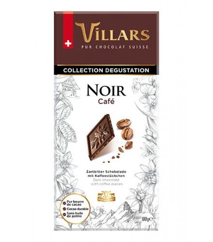 VILLARS Horká čokoláda s kávou 100g