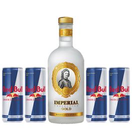 Vodka Imperial Gold 0,7l + 4x Red Bull